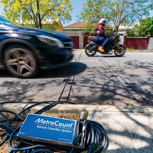 Συσκευή RoadPod VT 5900 της Metrocount για καταγραφή κυκλοφοριακών χαρακτηριστικών